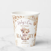 ホーリーカウベビーシャワーボホ男女兼用 紙コップ (正面)
