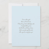 ホーリーカウベビーシャワーボーイ招待状 招待状 (裏面)