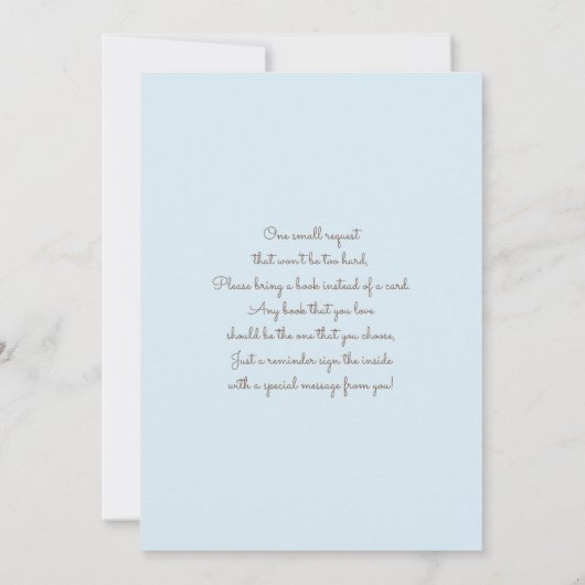 ホーリーカウベビーシャワーボーイ招待状 招待状 (裏面)