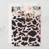 ホーリーカウベビーシャワー招待状カウボーホパンパ 招待状 (裏面)