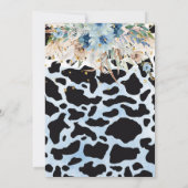 ホーリーカウベビーシャワー招待状ボーイカウボーホ 招待状 (裏面)