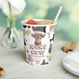 ホーリーカウベビー素朴シャワー紙カップ 紙コップ