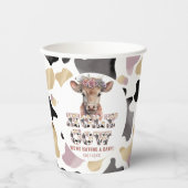 ホーリーカウベビー素朴シャワー紙カップ 紙コップ (正面)