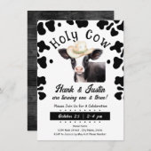 ホーリーカウボーイキッズダブル誕生日招待状 招待状 (正面/裏面)