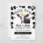 ホーリーカウボーイキッズダブル誕生日招待状 招待状 (正面)