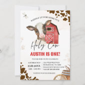 ホーリーカウボーイファーストロデオファーム誕生日 招待状 (正面)