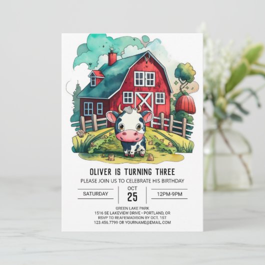 ホーリーカウワンダーランド誕生日 招待状 (スタンド正面)