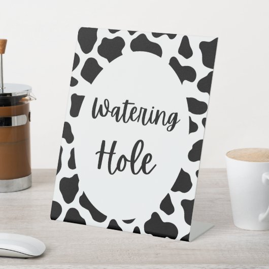 ホーリーカウープリント誕生日潅水ホールサイン 台座サイン (インサイチュ)