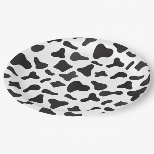 ホーリーカウー誕生日カウープリントファーム紙プレート ペーパープレート (アングル)