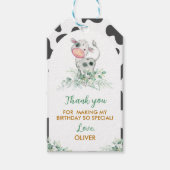 ホーリーカウー誕生日サンキューユーラベル ギフトタグ (正面)