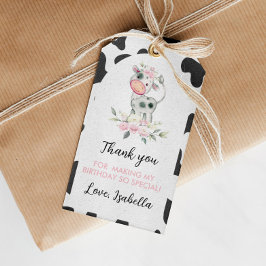 ホーリーカウー誕生日サンキューユーラベル ギフトタグ