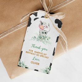 ホーリーカウー誕生日サンキューユーラベル ギフトタグ