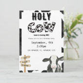 ホーリーカウー誕生日招待状 招待状 (スタンド正面)