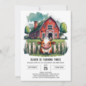 ホーリーカウー誕生日招待状 招待状 (正面)