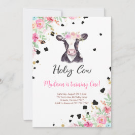 ホーリーカウー誕生日招待状 招待状