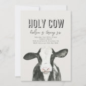 ホーリーカウー誕生日招待状 |牛のパーティー 招待状 (正面)