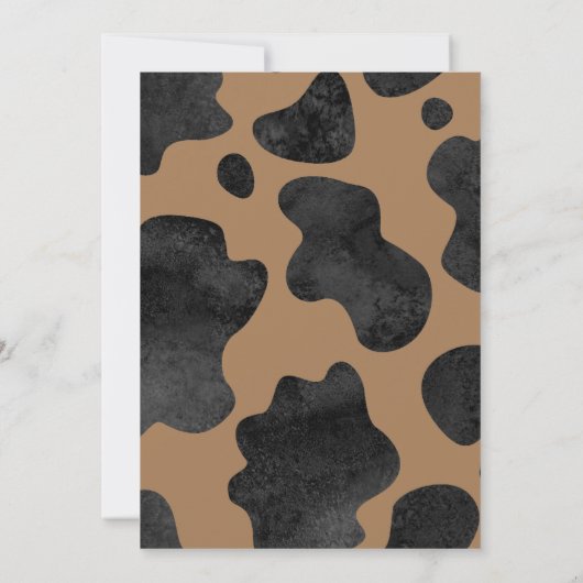 ホーリーカウー誕生日招待状 |牛のパーティー 招待状 (裏面)