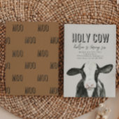 ホーリーカウー誕生日招待状 |牛のパーティー 招待状