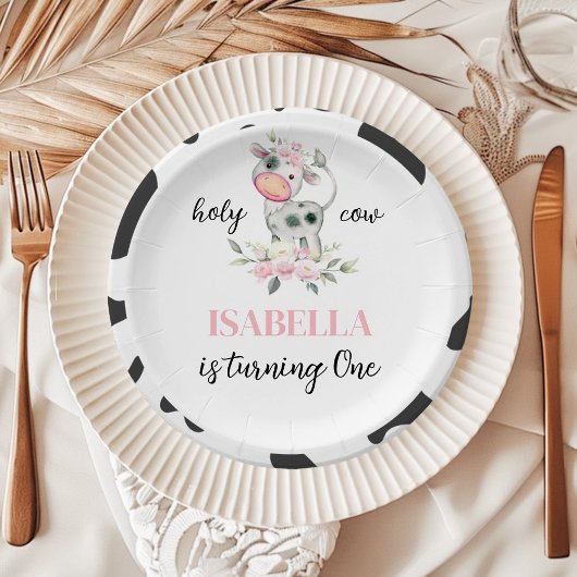 ホーリーカウー誕生日 ペーパープレート
