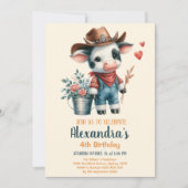 ホーリーカウー誕生日 招待状 (正面)