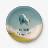 ホーリーカウitsチャウタイムバースデーパーティー紙プレート ペーパープレート (正面)