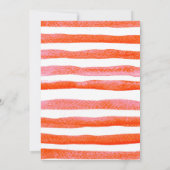ホーリーカノーリ イタリアン パスタ テーマ 初誕生日 招待状 (裏面)