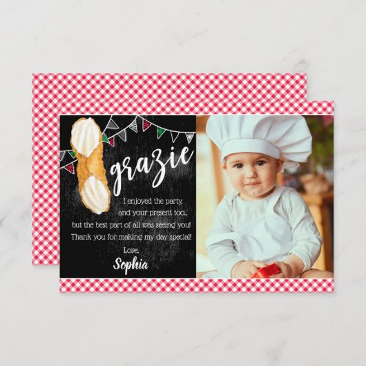 ホーリーカノーリ |写真でお知らせいただきありがとうございます サンキューカード (正面/裏面)