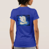 ホーリーガーディアンベビーエンジェル絵画アートのTシャツ Tシャツ (裏面)