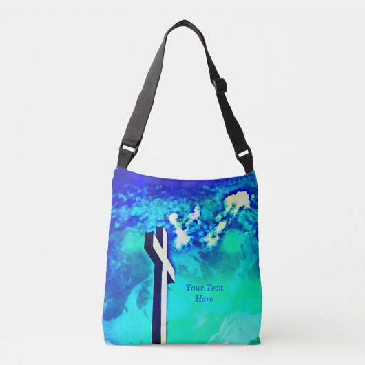 ホーリークロスサファイアブルーNアクア クロスボディバッグ (正面)