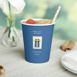 ホーリークロススカイブルー宗教的パーティー 紙コップ