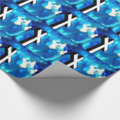 ホーリークロスブルースカイスパークルラッピング紙 ラッピングペーパー (コーナー)