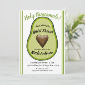 ホーリーグアカモレハートアボカドブライダルシャワー 招待状 (スタンド正面)