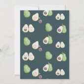 ホーリーグアカモールキュートアボカド誕生日フィエスタパーティー 招待状 (裏面)