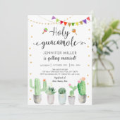 ホーリーグアカモールフィエスタカップルズブライダルシャワー 招待状 (スタンド正面)