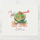 ホーリーグアカモールフィエスタベビーシャワーカスタム スパークリングワインラベル (シングルラベル)