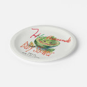 ホーリーグアカモールフィエスタベビーシャワーカスタム ペーパープレート (アングル)