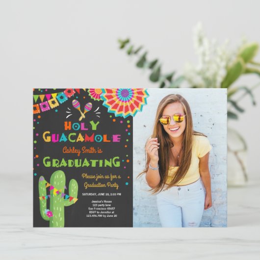 ホーリーグアカモールフィエスタ卒業招待状パーティー 招待状 (スタンド正面)