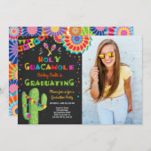 ホーリーグアカモールフィエスタ卒業招待状パーティー 招待状 (正面/裏面)