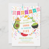 ホーリーグアカモールフィエスタ誕生日招待状 招待状 (正面)