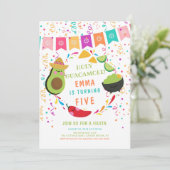 ホーリーグアカモールフィエスタ誕生日招待状 招待状 (スタンド正面)