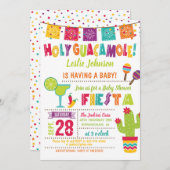 ホーリーグアカモールベビーシャワーフィエスタ招待状 招待状 (正面/裏面)