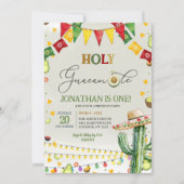 ホーリーグアカモーレアボカドフィエスタ子供の誕生日パーティー 招待状 (正面)