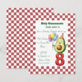 ホーリーグアカモーレ誕生日パーティーデジタルダウンロード 招待状 (正面/裏面)