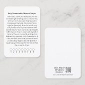 ホーリーコミューニオンノヴェナ祈りの言葉カード 名刺 (正面/裏面)