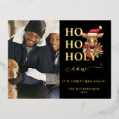 ホーリーコー クリスマス フォト 箔シーズンポストカード (正面)
