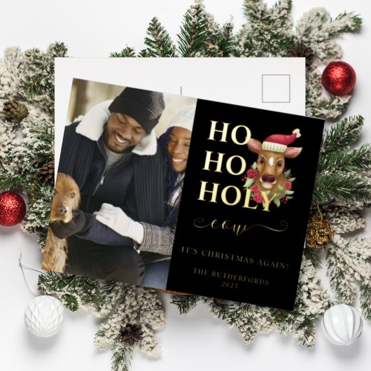 ホーリーコー クリスマス フォト 箔シーズンポストカード