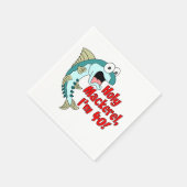 ホーリーサバ40おもしろい魚釣り スタンダードカクテルナプキン (角)