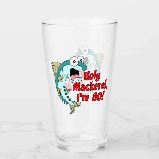 ホーリーサバ80おもしろい魚釣り タンブラーグラス (正面)