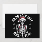 ホーリーシャツ ワッツァイヤー クリスマス ユーモア スケルトン (正面/裏面)