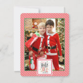 ホーリージョリーのプレイド（写真を追加） ホリデーカード (正面)